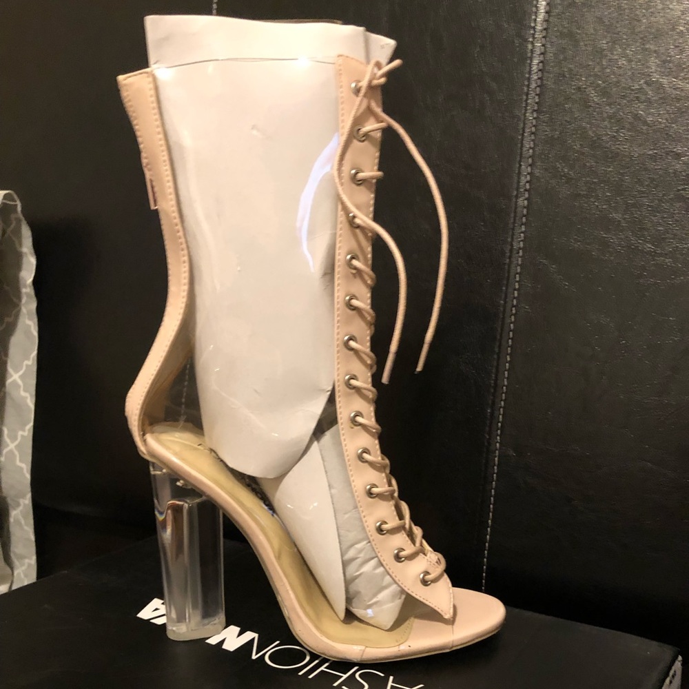 Women Clear Ankle Boots